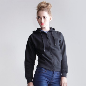 Blank Zipper Women's zip through hoodie jacket Blank AWD 320 GSM Hoodie